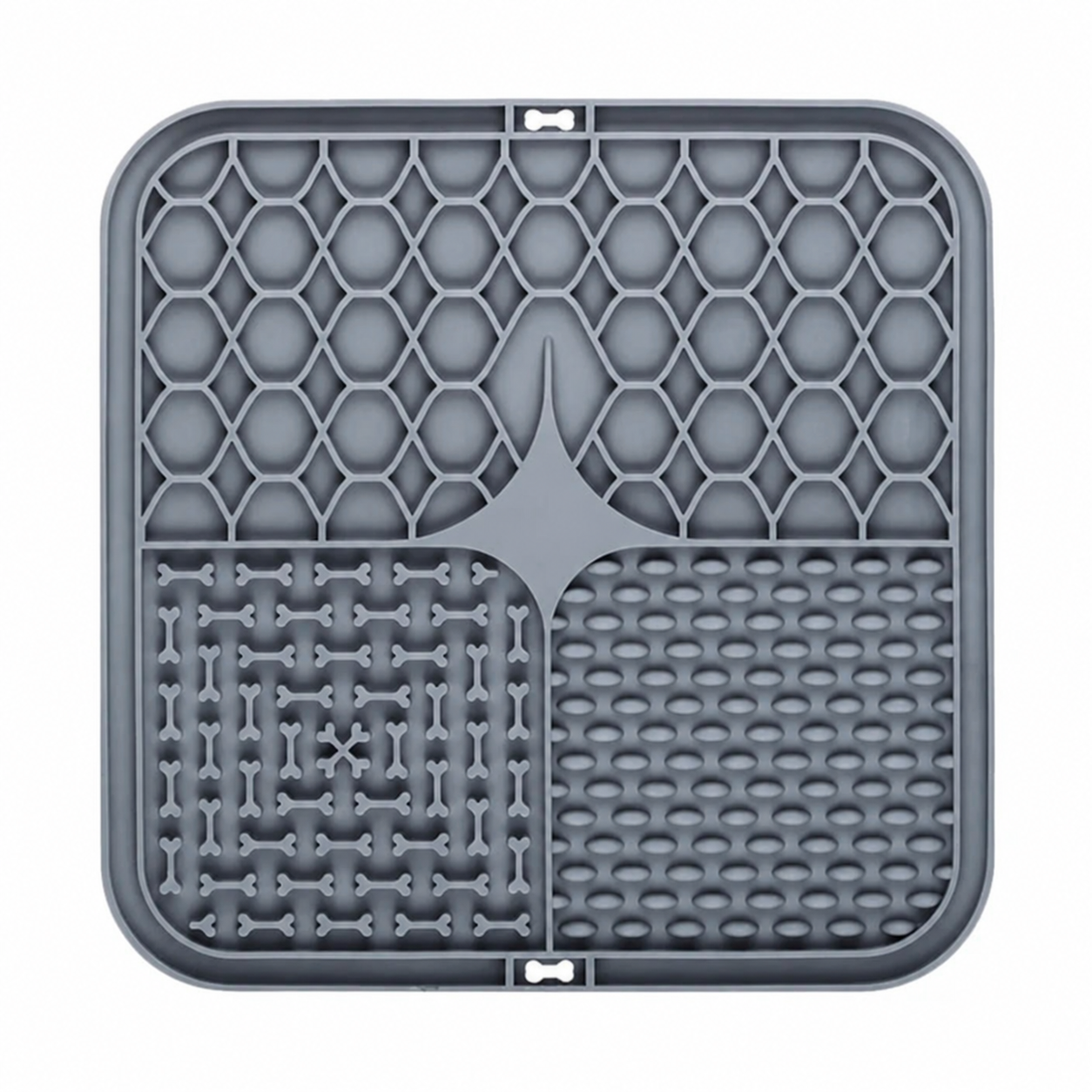Tapis de léchage anti-stress, coloris gris