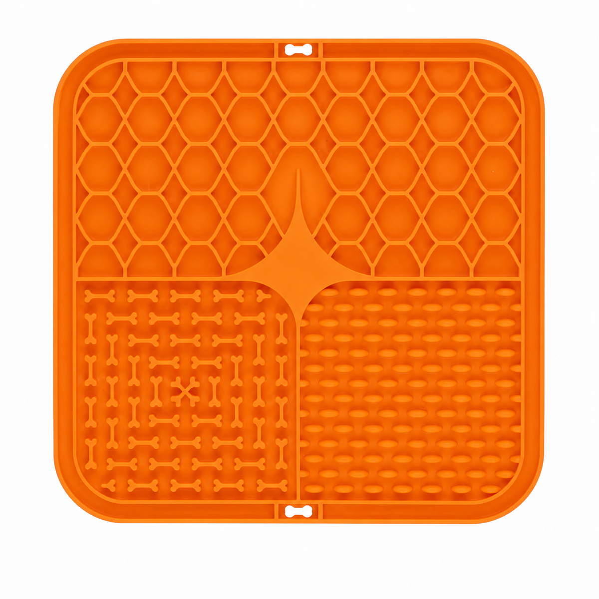 Tapis de léchage anti-stress, coloris orange