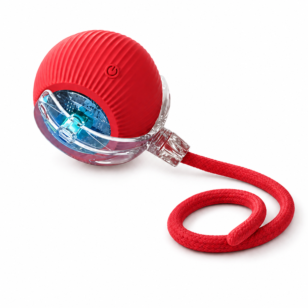 Balle interactive pour chat, coloris rouge