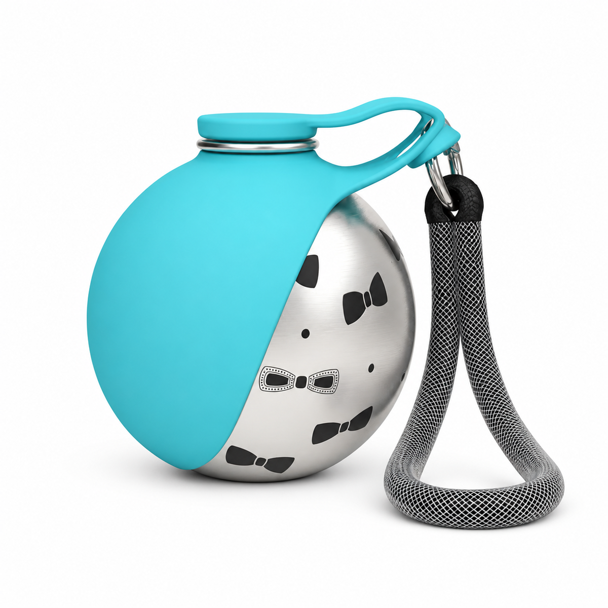 Gourde de promenade pour chien, coloris turquoise
