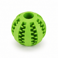 Balle dentaire interactive pour chien, coloris vert