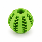 Balle dentaire interactive pour chien, coloris vert