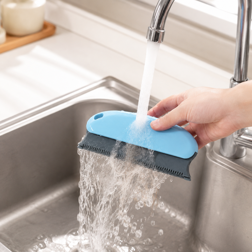 Brosse anti-poils réutilisable, vue détaillée