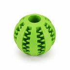 Balle à reliefs pour chien, coloris vert