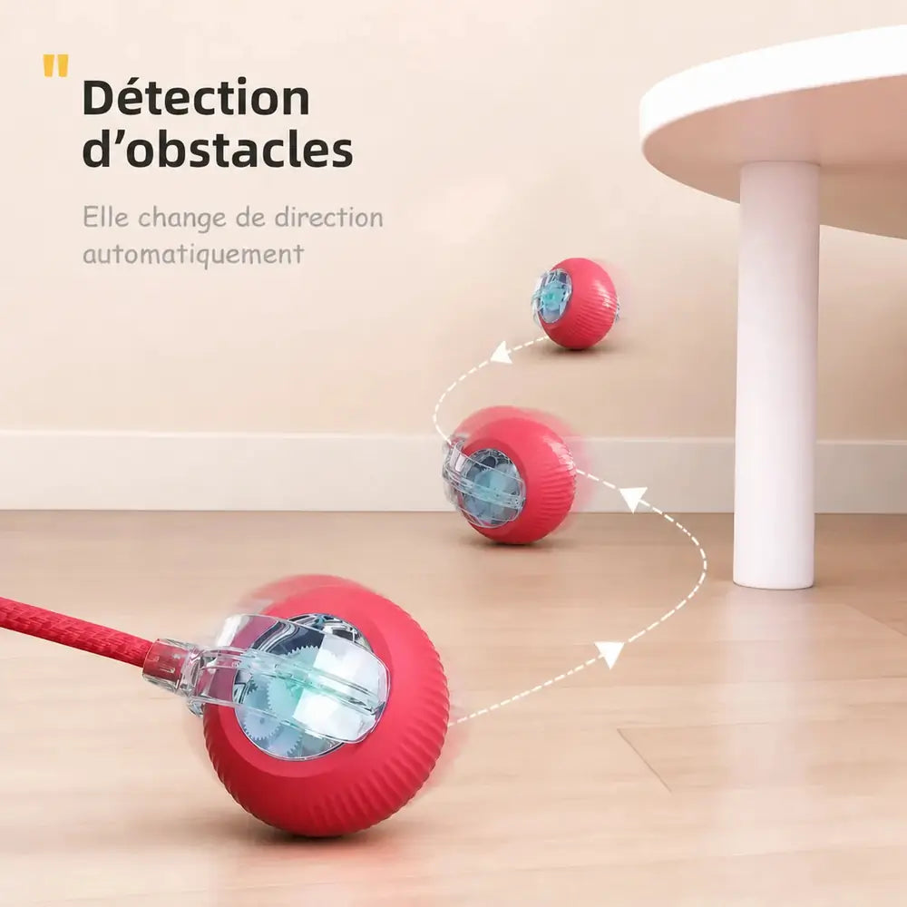 Balle interactive pour chat avec détection des obstacles