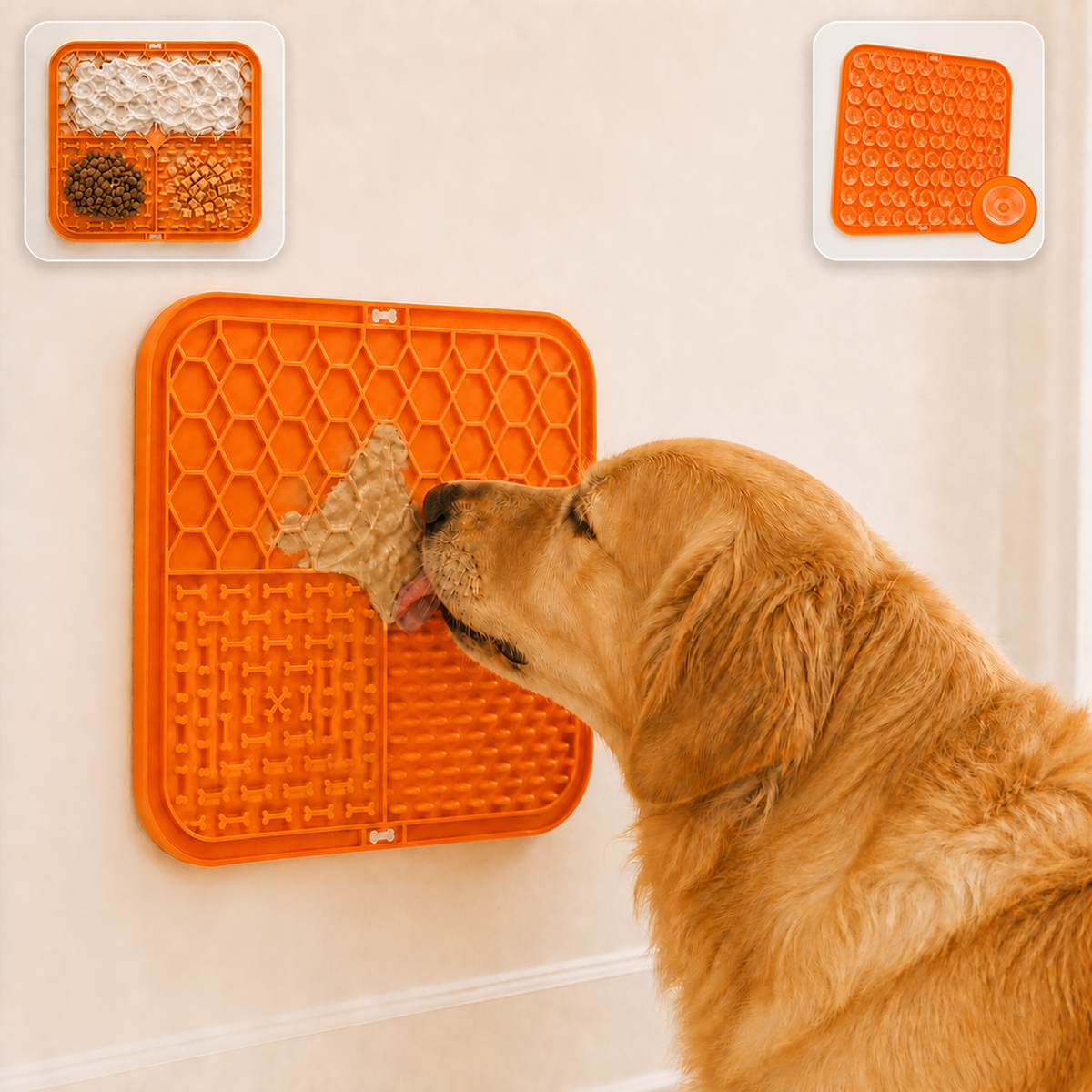 Tapis de léchage anti-stress pour chien, vue principale