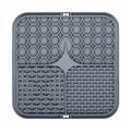 Tapis de léchage pour chien, coloris gris