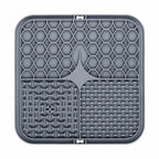 Tapis de léchage pour chien, coloris gris