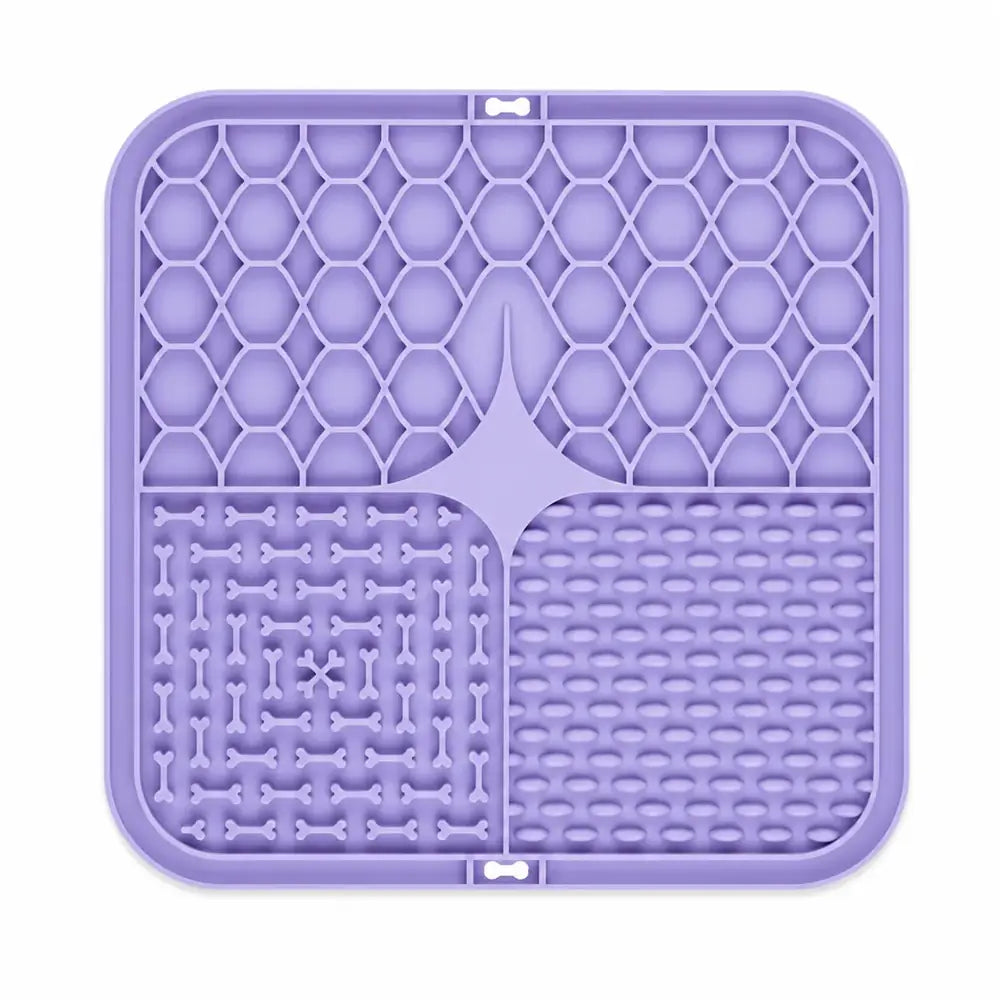 Tapis de léchage pour chien, coloris violet