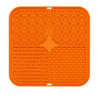 Tapis de léchage pour chien, coloris orange